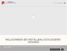 Tablet Screenshot of metallbauhohnen.de
